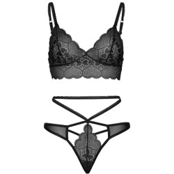 Leg Avenue - Ensemble 2 Pièces Strappy Cut G String M/L